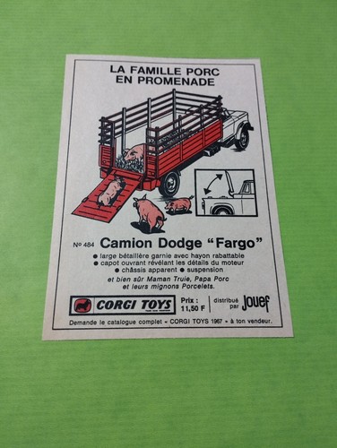 Publicite corgi toys camion - corgi,