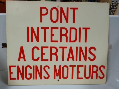 Sncf plaque plastique pont - plaque, "pont