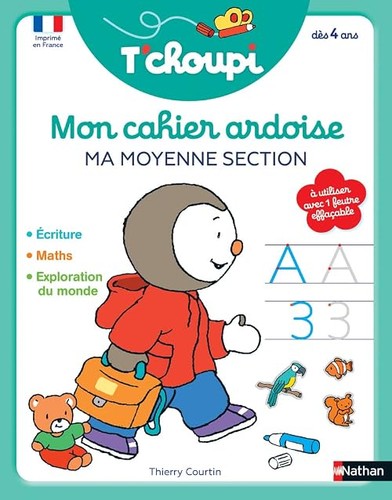 Choupi mon cahier ardoise - t'choupi,