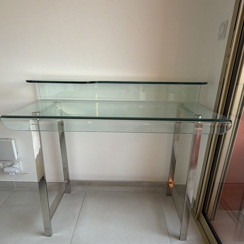 Bureau rectangulaire verre