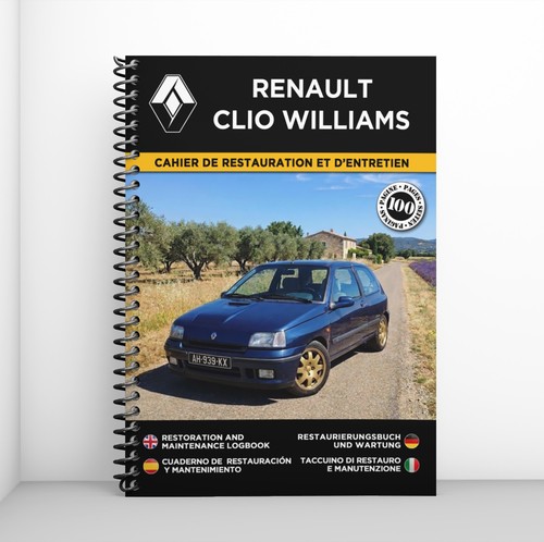 Renault clio williams cahier - williams, :