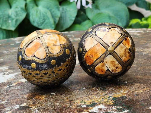 Paire boule ancienne - boule,