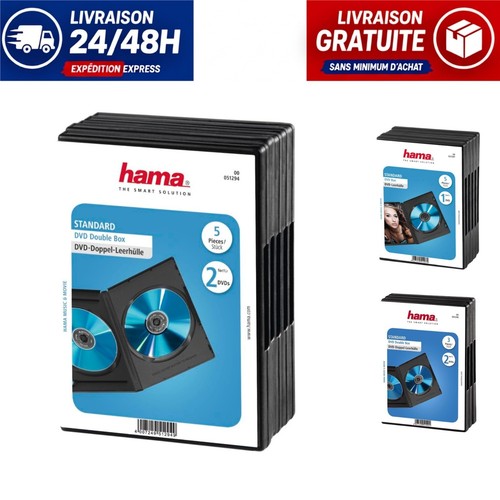 Hama boîtiers dvd doubles - boîtiers,