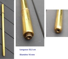 Ancienne pompe 35,5 cm Ø 16 mm en laiton - 1910 / 1920 vélo course ancien