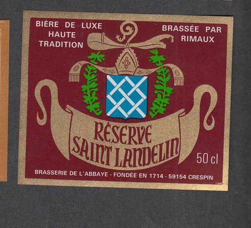 Old label beer alcohol - , france