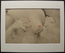 Louis ICART "Aréole granuleuse" Eau-forte originale "Vie des Seins" 1/60 JAPON