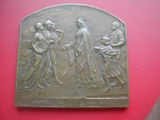 BELGIQUE BELLE MEDAILLE PLAQUE