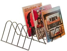 Rangement/ Étagère vinyle pour 75 vinyles | Métal noir mat | Accessoire vinyl...