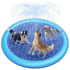 Piscine Pour Chiens Tapis Arroseur Jeu D'Eau Estival Jardin Antidérapant