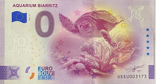 Billet euro aquarium de - 0,