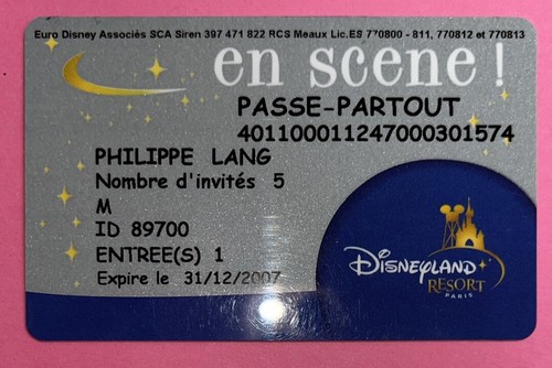 Passeport disneyland scene - passeport, en