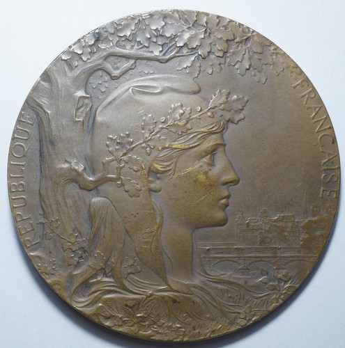 Art nouveau medaille pour - art,