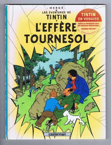 Tintin herge l - , l'effere
