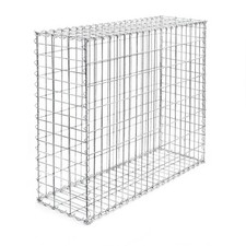 Gabion 100x80x30cm Mur pierre Paroi Bordure de jardin Espalier Clôture Panier