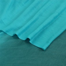 Écharpe châle neuve sanskriti deux nuances pure laine d'agneau étole bleu cha...