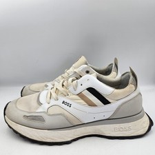 Men's BOSS Jonah Sneakers, Size 43, Grey, Used Good