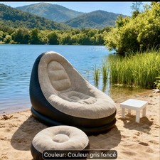 Fauteuil Gonflable + Pouf