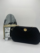 Sac Revillon cuir noir vintage