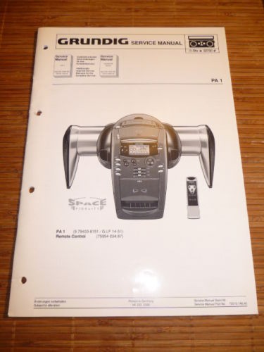 Manuel service grundig - manuel, de
