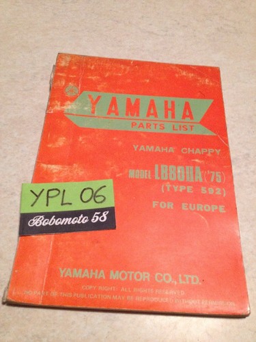 Yamaha parts list - , chappy