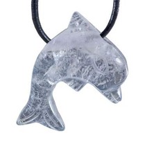 Pendentif Dauphin en Cristal