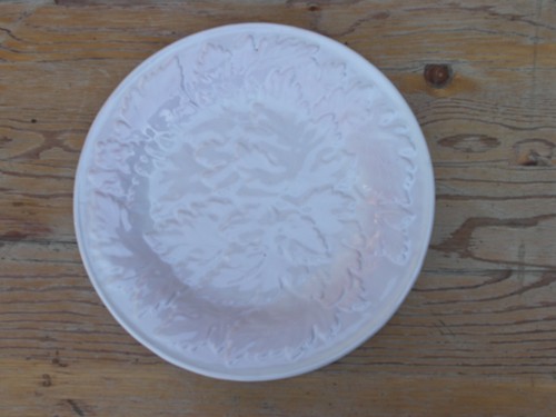 Assiette ancienne blanche - , à