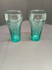 2 Chez Mc Donald Collector Coca Cola Glasses