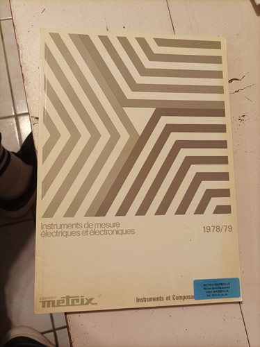 1978 ancien catalogue metrix
