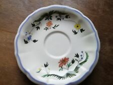 Gien faience birds of paradise saucer coffee service