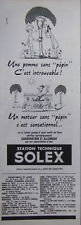 1964 SOLEX TECHNICAL STATION SEEDLESS MOTOR PRESS ADVERTISEMENT - ADVERTISING