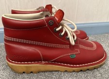 Kickers Men’s Red Leather Chukkas Size 44 (US Size 10)