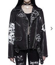 Baphomet Occult Pentacle Jacket New L 