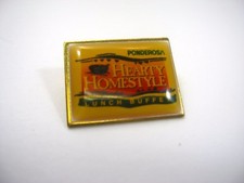 Vintage Collectible Pin: Ponderosa Lunch Buffet Hearty Homestyle Made in USA
