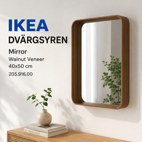 Miroir ikea dvargsyren placage - miroir,