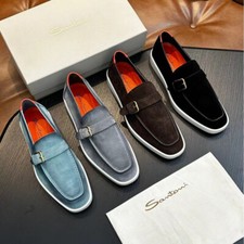 Santoni Men's shoes are comfortable and flat