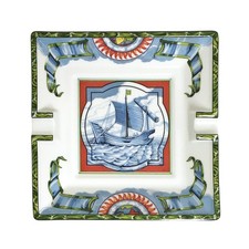 Cendrier Hermès Patchwork Alizé d'occasion porcelaine Aliz S Trade Wind voili...