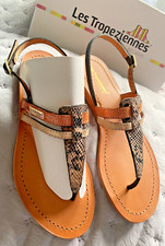 Sandales cuir entre doigt