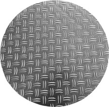 Plaque D'Égout Rond Vitre Aluminium Tôle Ondulée Gully Barbecue Jusqu'À Ø950mm