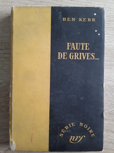 Livre serie noir 167 - livre-,