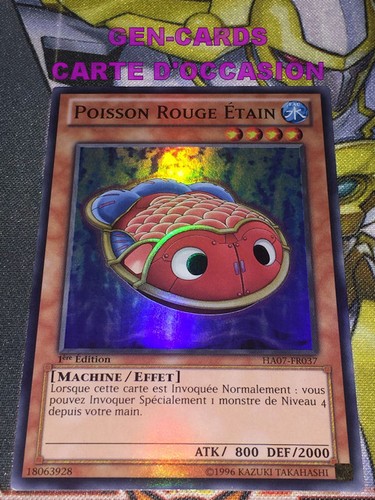 Carte poisson rouge - carte,