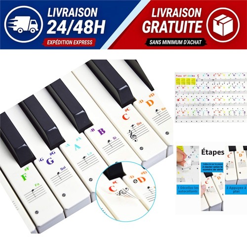 Autocollants clavier piano