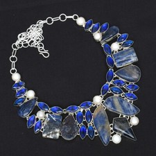 Collier En Sodalite Et