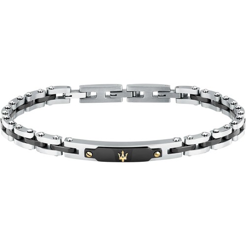 Bracelet silver black - bracelet,