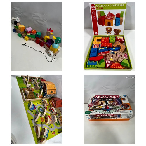Lot jouets enfant bois - 4,