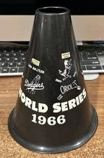 1966 WORLD SERIES Black Rah-Fone LA DODGERS/BALTIMORE ORIOLES Megaphone CONE