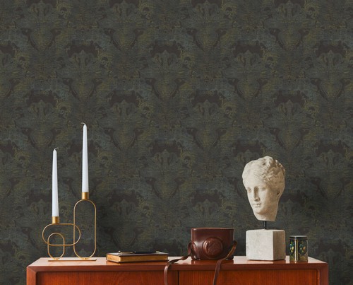 Papier peint baroque - peint, avec