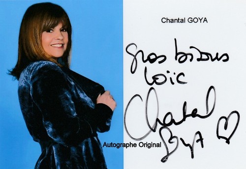Chantal goya autographe - ,