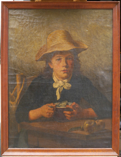 Portrait child with hat - , at