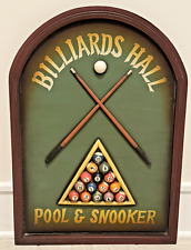 Billards Hall Pool & Snooker 3D Wood Wall Art- Arister Gifts INC