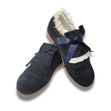 Derbies chaussures Marine Cuir